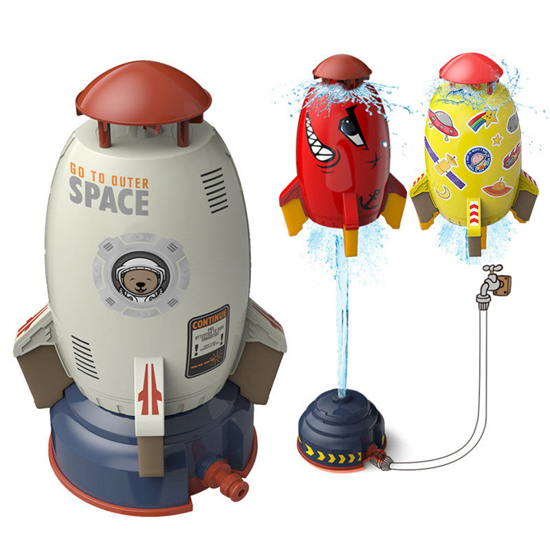 Rocket Launcher Toys Outdoor Rocket Water Pressure Lift Sprinkler Toy Interaction In Garden Lawn Water Spray Toys For Kids Summer Gadgets